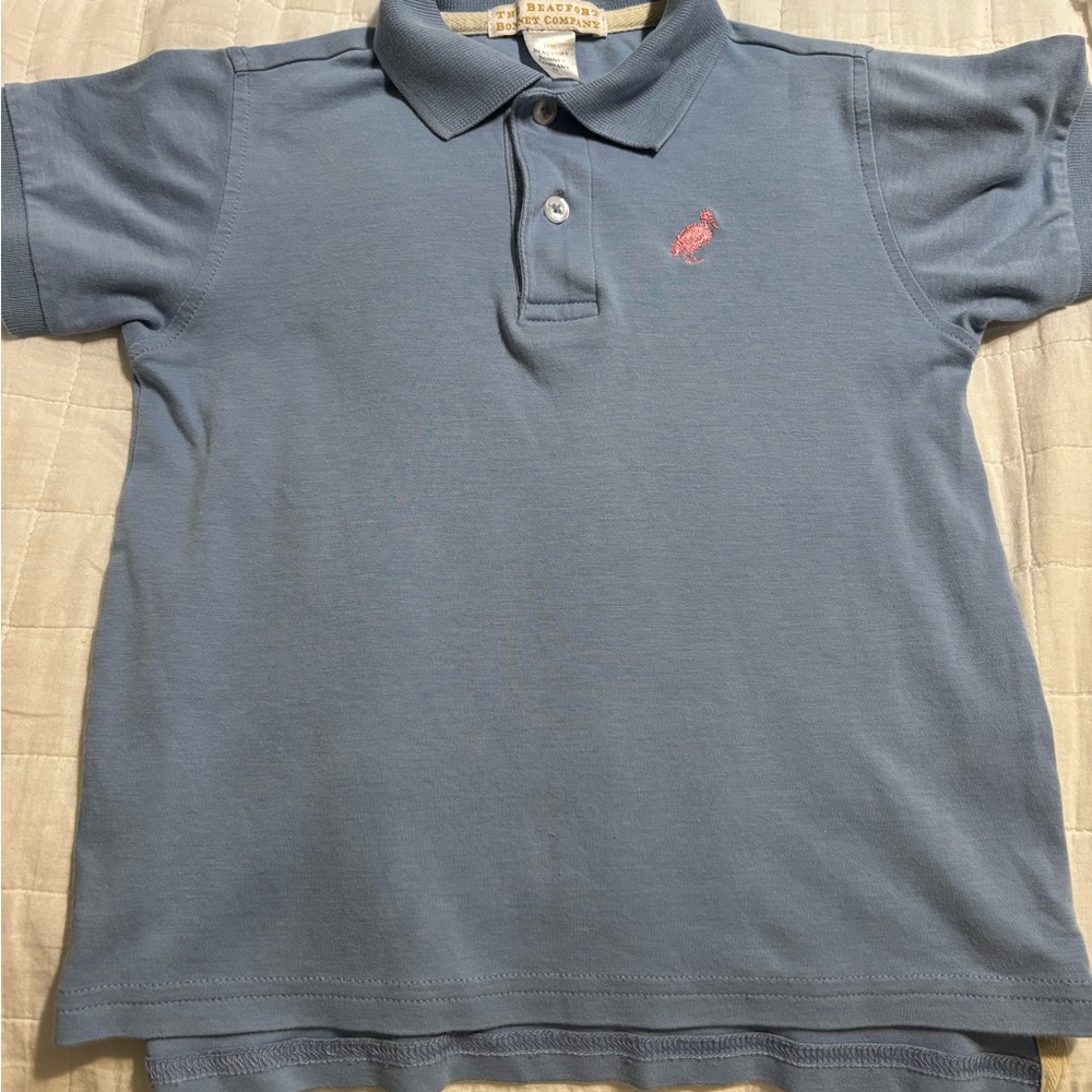 The Beaufort Bonnet Company boys Blue Polo Shirt - Picture 2 of 3